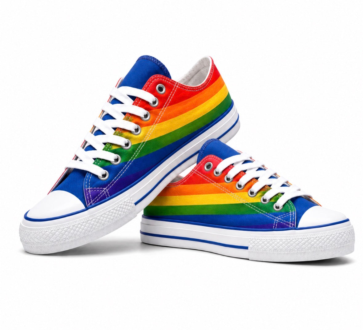 PRE-ORDER | Rainbow Canvas Sneakers 🌈