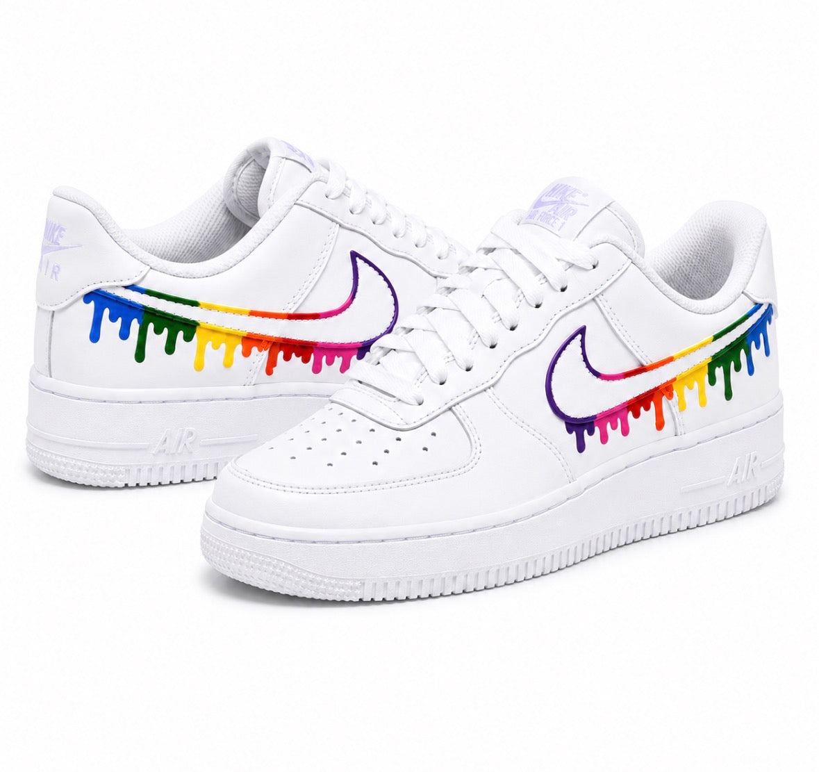 PRE-ORDER | Rainbow Drip Hand Painted Sneakers