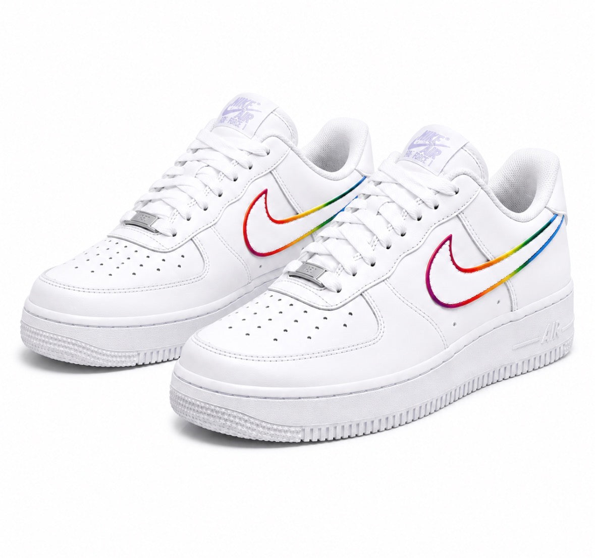 PRE-ORDER | Rainbow Edge Hand Painted Sneakers