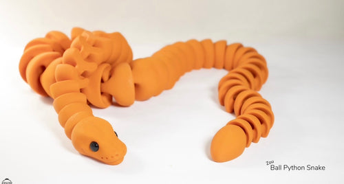 Flexi Python Snake Articulated 3D Printed Toy ZOU3D Authorized Seller